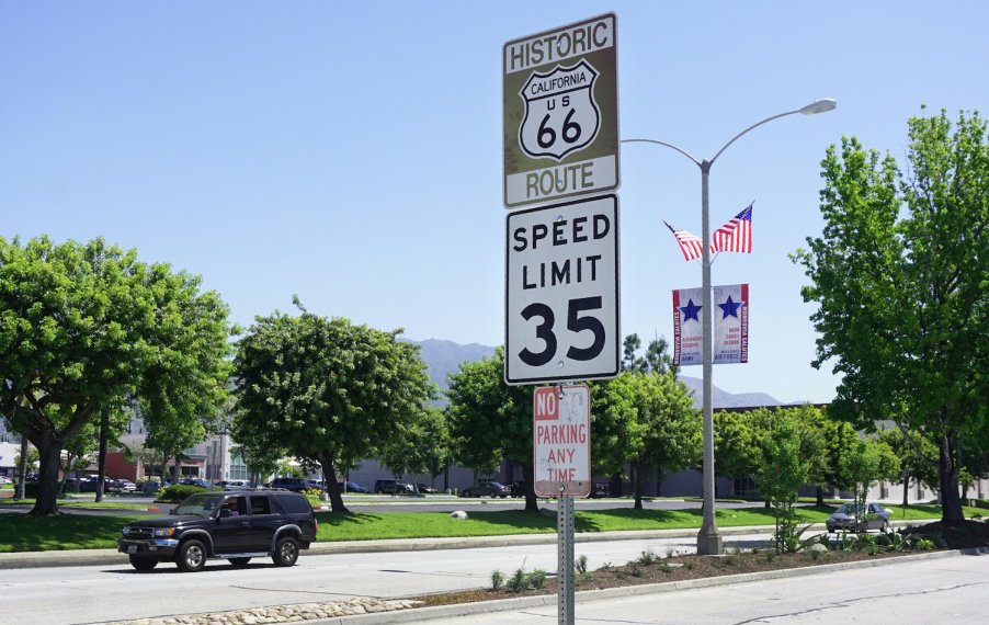 Shown is a 35 mph speed limit sign