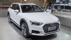 A white audi a4 allroad quattro