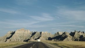 An RV on the open road