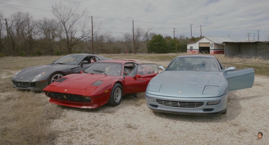 Three Ferraris all bought for around the same price as a 2021 Toyota Camry