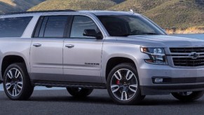 Silver 2020 Chevrolet Suburban in natural setting