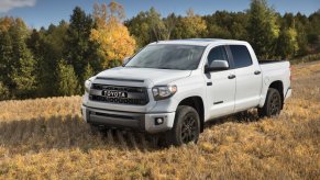 A white 2017 Toyota Tundra TRD Pro