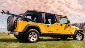 An image of a Jeep Wrangler Rubicon parked outdoors.