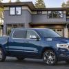 The 2022 Ram 1500 Limited 10th Anniversary Edition parked near a home