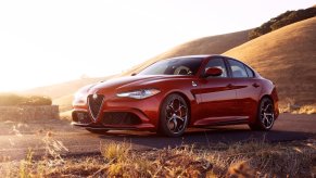 An image of an Alfa Romeo Giulia parked outdoors.