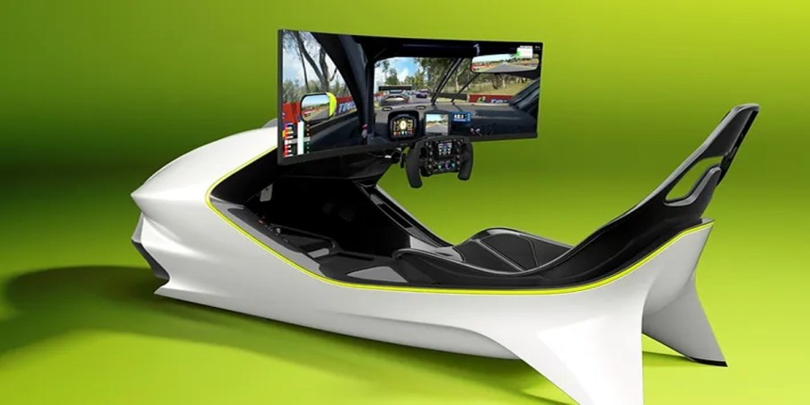 The Aston Martin AMR-C01 racing simulator.