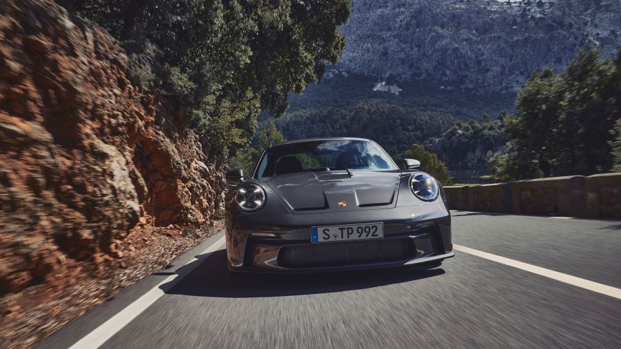 The grey Porsche 911 GT3 Touring