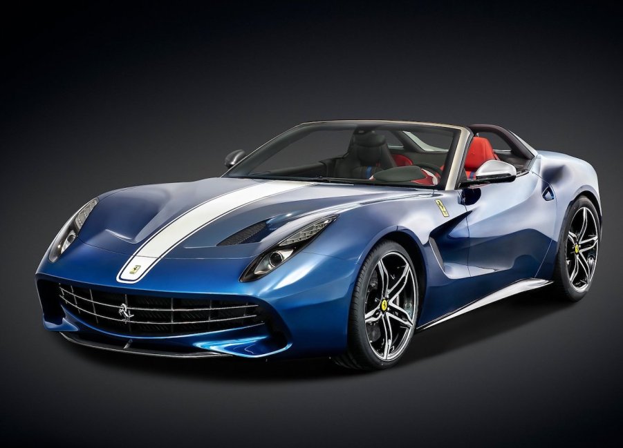 An image of a Ferrari F60 America in a photo studio.