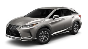 A 2021 Lexus RX against a white background.