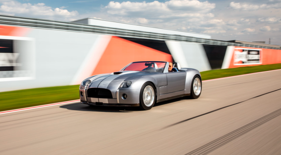 An image of a Ford Shelby Cobra Concept outdoors.