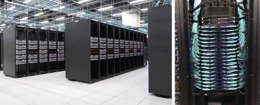 Tesla's new supercomputer takes up a huge amount of space.