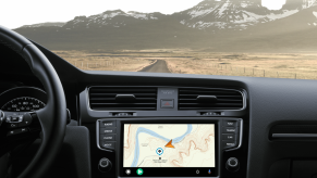 Gaia GPS being used in Android Auto