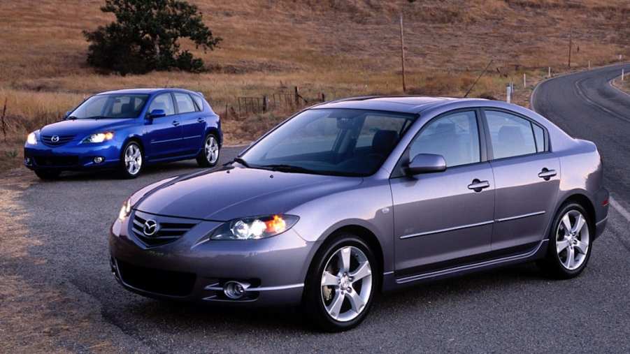 2007 Mazda3s sedan and hatchback parked together