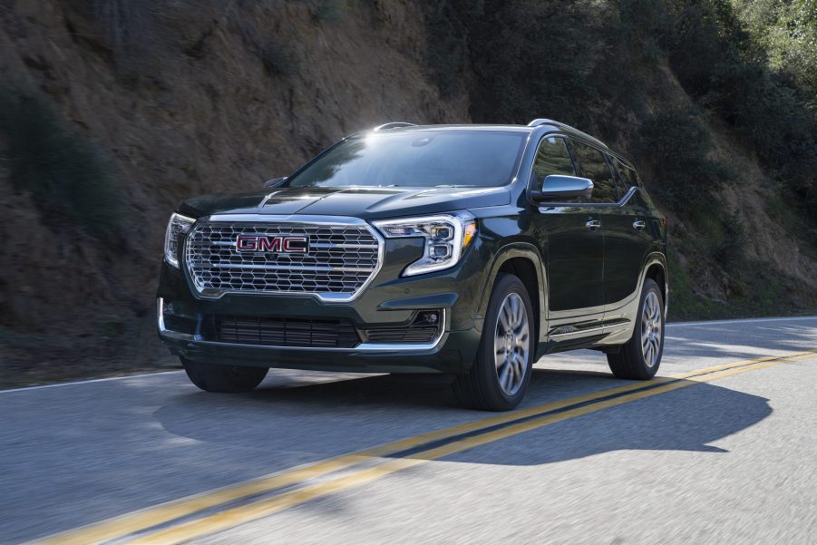 Blue 2022 GMC Terrain Denali With All Wheel Drive AWD SUV