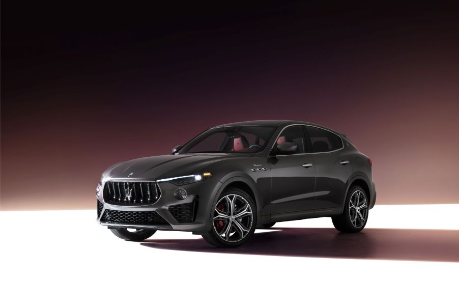 A gray 2022 Maserati Levante Modena SUV