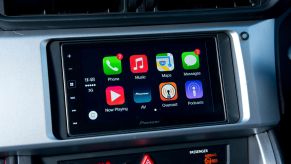 Apple CarPlay on an infotainment screen in a Subaru BRZ model