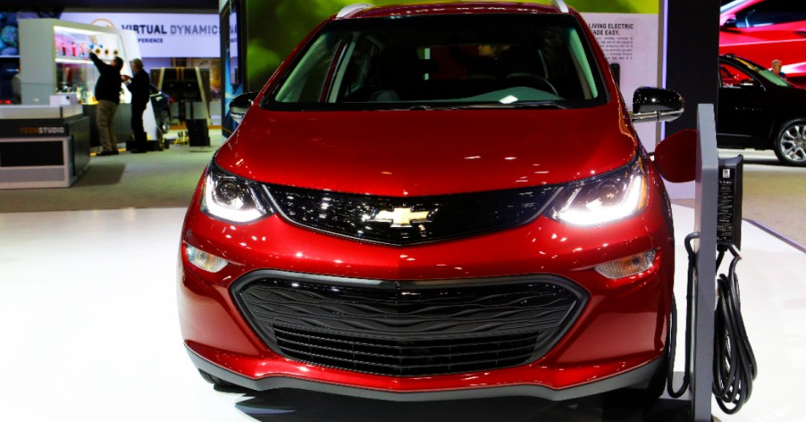 2020 Chevrolet All-Electric Bolt EV is on display at the 112th Annual Chicago Auto Show.