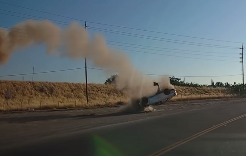 Flying Camry landing