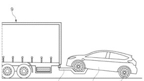 Ford Charging Electric Car By Towing With Two Wheels