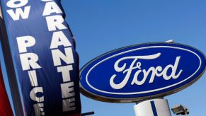 Ford dealer's sign