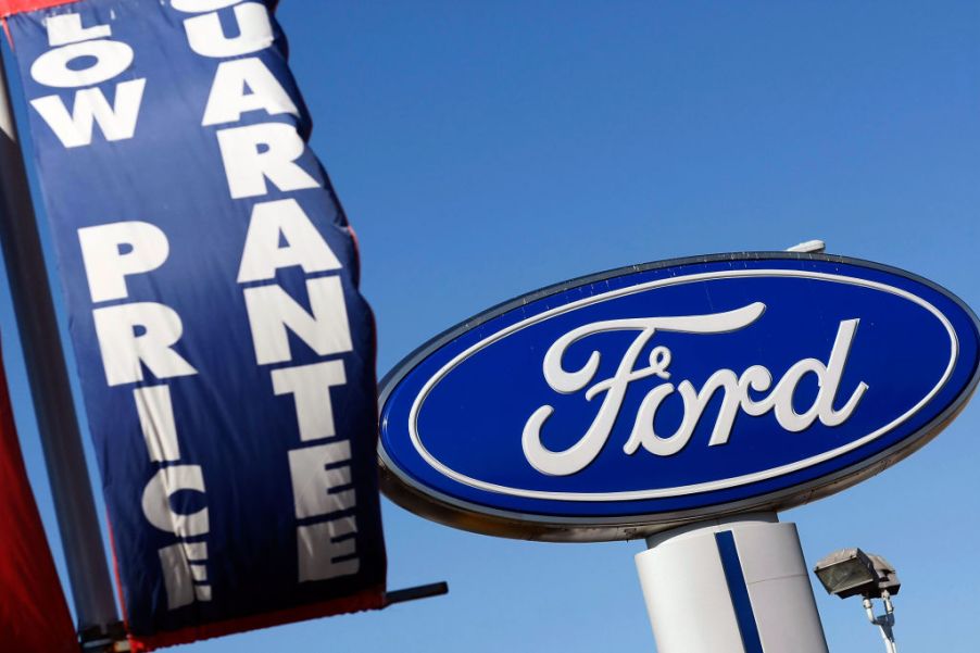 Ford dealer's sign