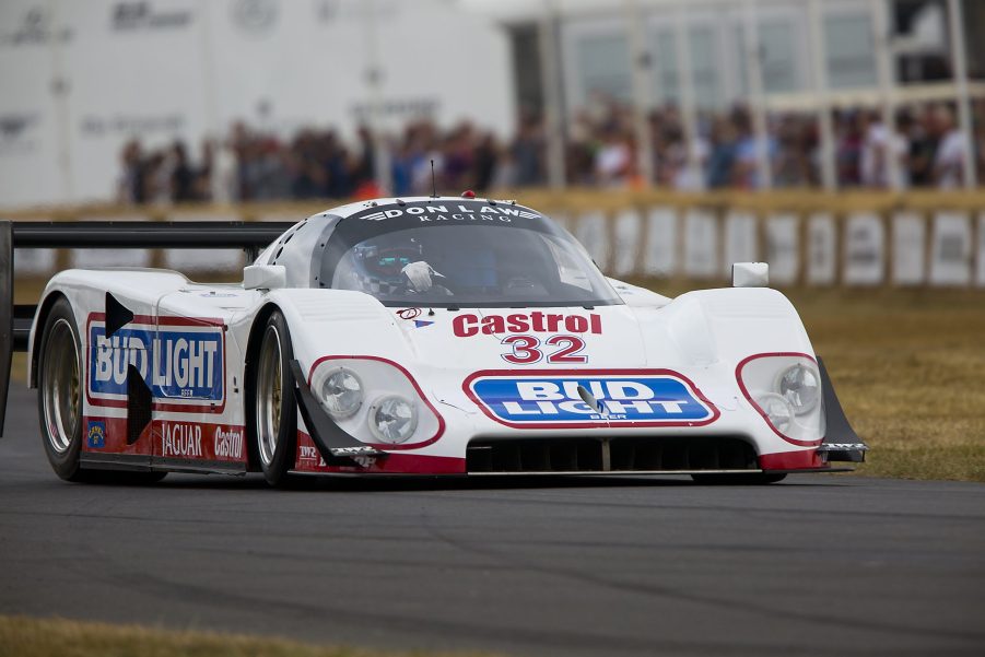 The Jaguar XJR-12D pre-crash at Goodwood