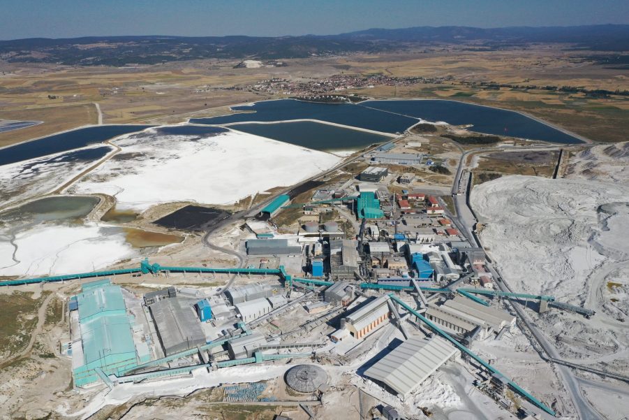 Lithium mining and production facility