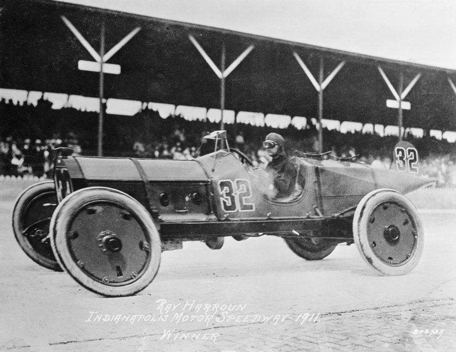 Ray Harroun driving his Marmon Wasp