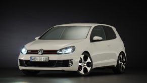 A white MK6 Volkswagen GTi