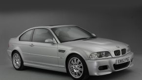 A Silbergrau E46 BMW M3 coupe