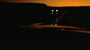 a night drive in the desert