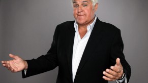 TV personality Jay Leno poses for a portrait at the NBCUniversal Summer Press Day in 2015 in Beverly Hills