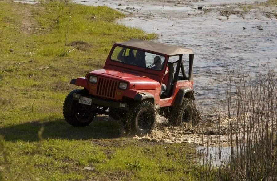 Jeep Goes Off Roading