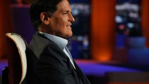 Mark Cuban on the set of 'Shark Tank'