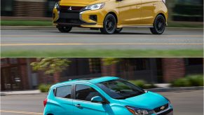 Mitsubishi Mirage (Top) and Chevy Spark (Bottom) best value