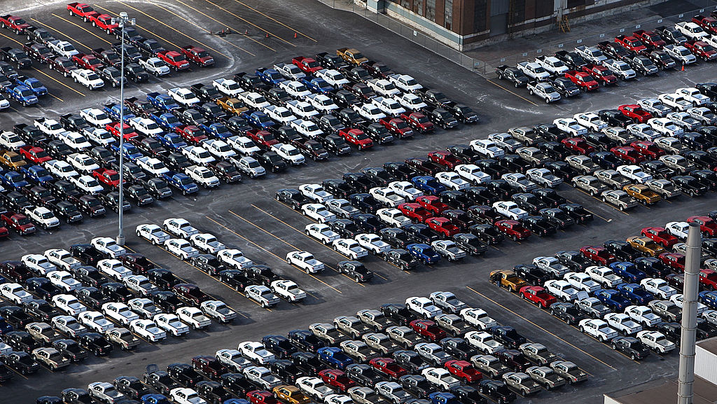 Thousands of F-150 pickups await chips before completion