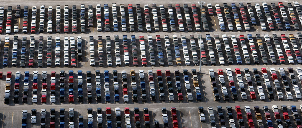 Thousands of F-150 pickups await chips before completion