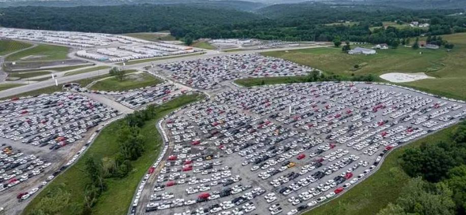 Thousands of F-150 pickups await chips before completion