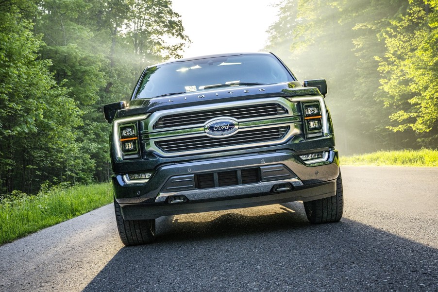 The front end of Ford's F-150 truck