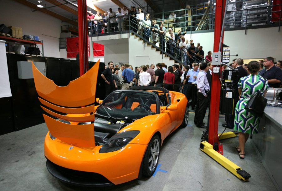 tesla roadster electric sportscar