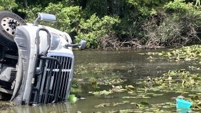 Truck Carrying 20,000 Pounds of Ramen Noodles Crashes