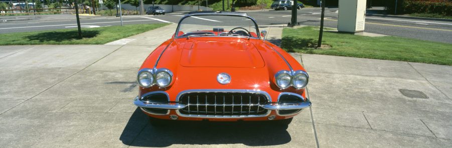 red 1959 Chevy Corvette | Getty