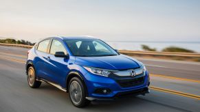 the 2021 Honda CR-V on the road