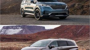 2022 Kia Carnival MPV and 2022 Toyota Sienna Minivan