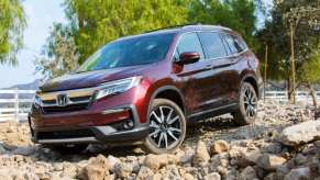 The 2022 Honda Pilot off-roading