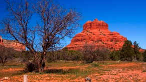 Pictured here is Bell Rock in Sedona, Arizona, inside the Mogollon Rim, perfect for boondocking