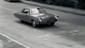 The Chrysler Turbine Car on the road