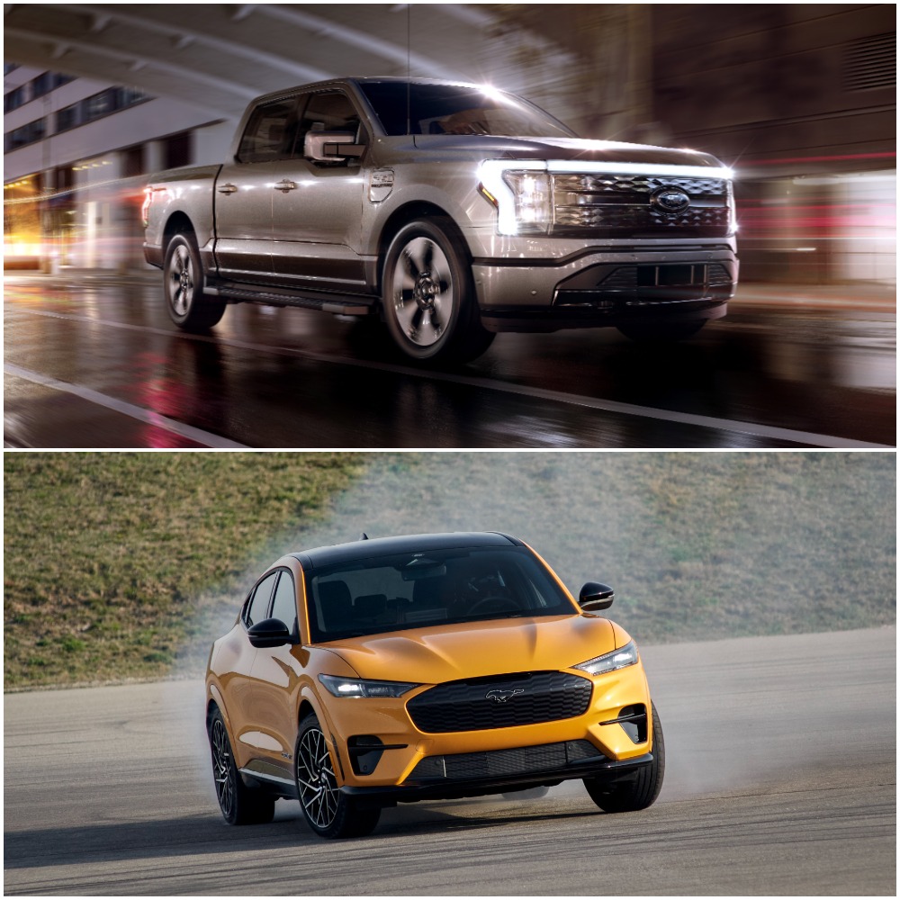 Ford F-150 and Mustang Mach-E Electric Cars