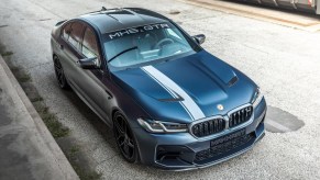 a BMW M5 CS equipped with the MANHART MH5 GTR tuning package