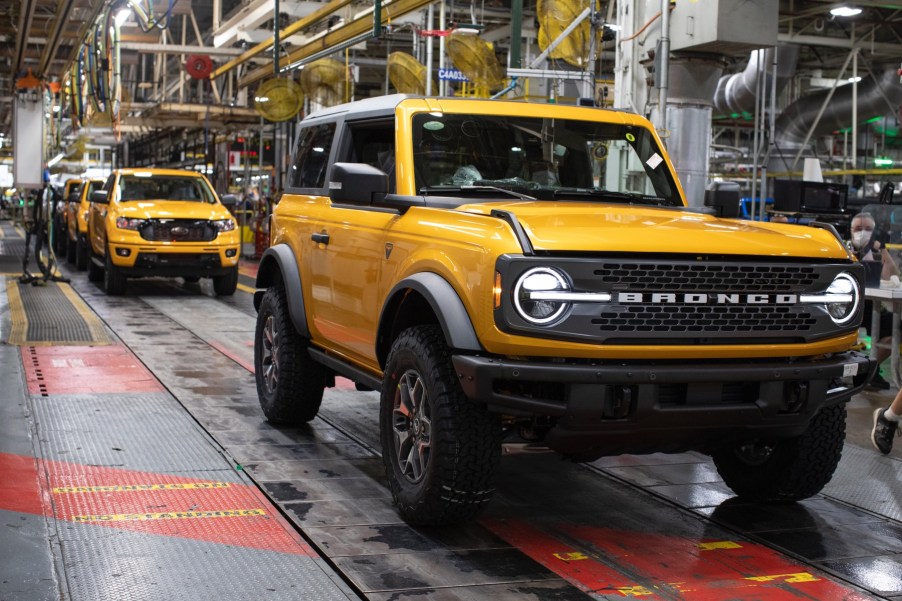 2021 Ford Bronco production